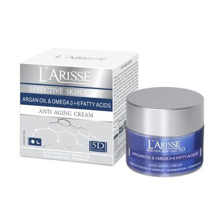 Ava larisse bőrfeszesítő és ráncfeltöltő hatású arckrém 65+ argán olaj és omega 3+6 olaj 50 ml