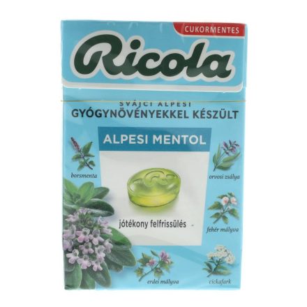 RICOLA CUKOR ALPIN FRESH CM.