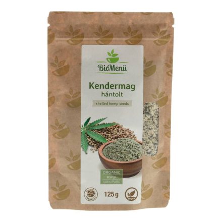 BIOMENÜ BIO HÁNTOLT KENDERMAG 125G