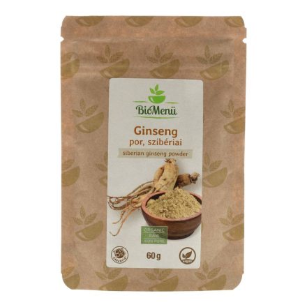 BIOMENÜ BIO SZIBÉRIAI GINSENG POR 60 G