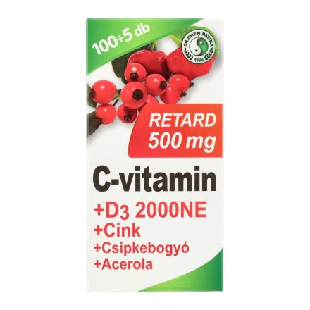 DR.CHEN C-VIT.500MG +D3+CINK+ACEROLA TBL