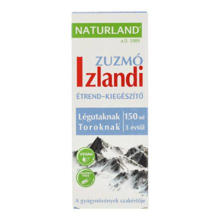 NATURLAND IZLANDI ZUZMÓ SZIRUP