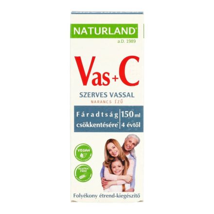 NATURLAND VAS+C VITAMIN SZIRUP 150ML