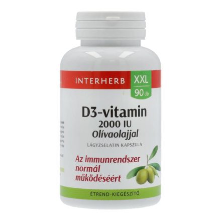 INTERHERB XXL D3-VIT.+OLIVAO.2000IU KAP.