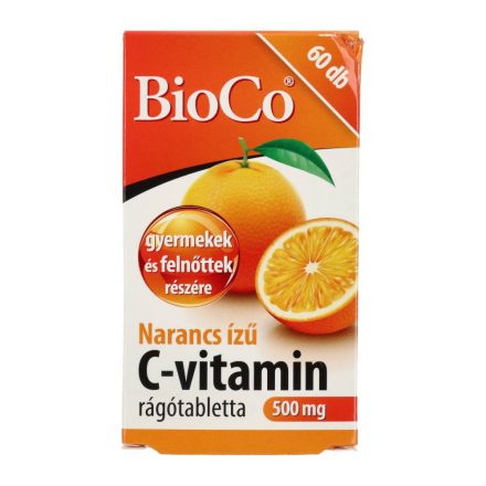 BIOCO C-VIT. NARANCS RÁGÓTBL. 500MG 60DB