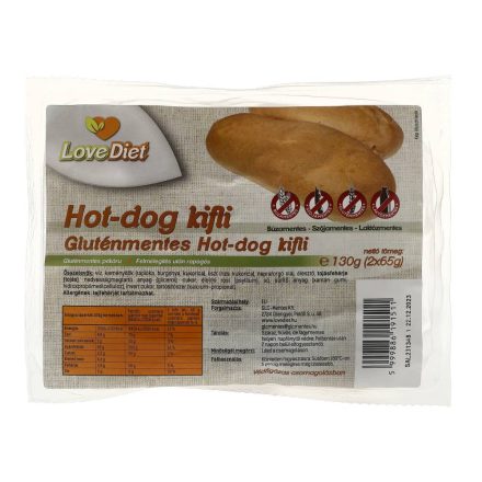 LOVE DIET HOT-DOG KIFLI 130G GM. 60N