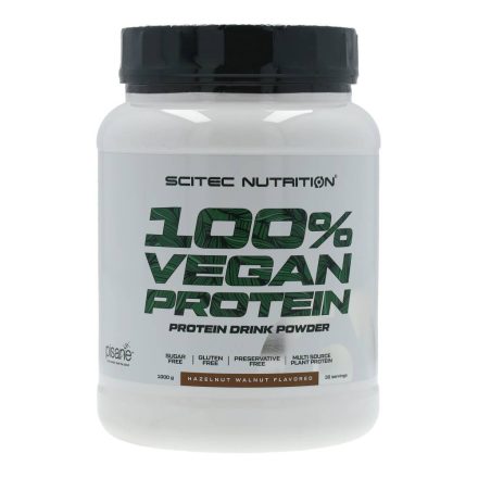 SCITEC 100% VEGAN PROTEIN MOGY-DIÓ 1000G